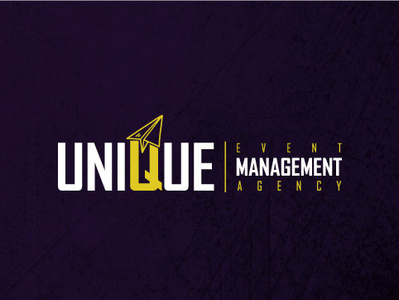 Unique Event Management Agency animation app creative poster design logo