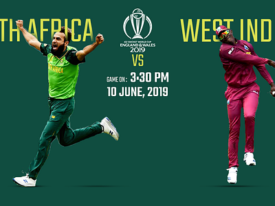 South Vs West creative poster design