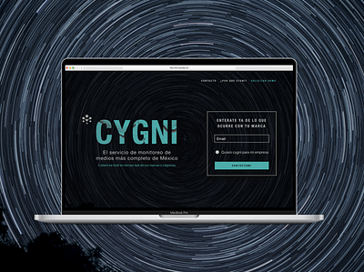 Cygni home design data home landing logo photography ui webdesign website