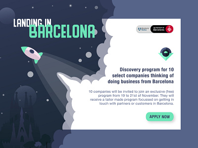 Landing in Barcelona Website branding ui webdesign