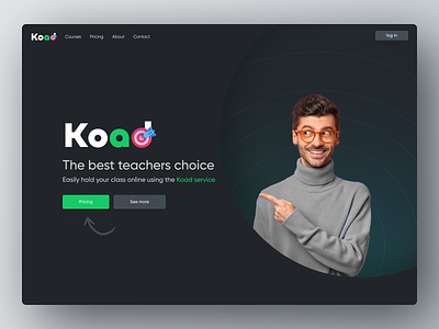 Koad LMS landing page