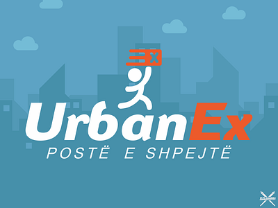 UrbanEx app branding delivery design illustrator logo mailbox photoshop vector