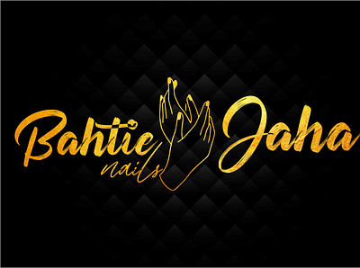 Bahtie Jaha Nails - Logo app branding design illustration illustrator logo logodesign logos logotype nails photoshop vector