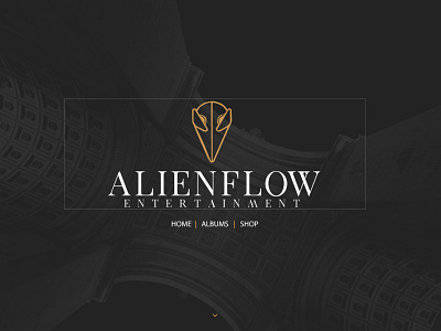 AlienFlow - Entertainment app branding design illustration illustrator logo logotype photoshop typography vector