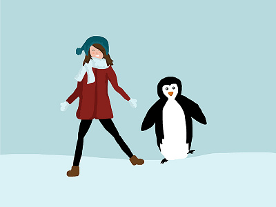 The penguin dance penguin snow winter