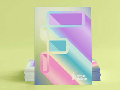 Future Museum report book cover graphic design museum palette print