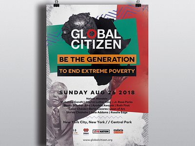 Global Citizen: To End Extreme Poverty artist blackdesigner designlife digitalartist endingpovertyby2030 globalcitizen graphicdesigner posterdesign posterdesigner