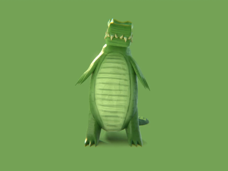 Gator 3d animation alligator animal animation blender blender3d crocodile design green