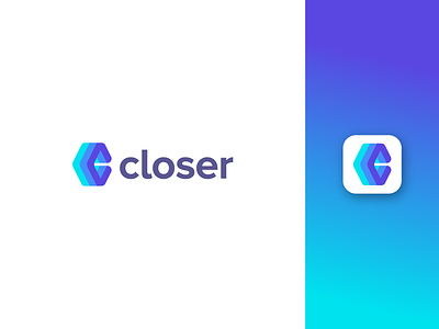 Closer - concept 1 c logo close friend closer dating app dating app logo lettermark logo logomarks