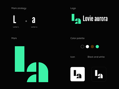 Lovie aurora a logo branding fashion fashion brand fashion logo l logo lettermark logo logomarks monogram tshirt design