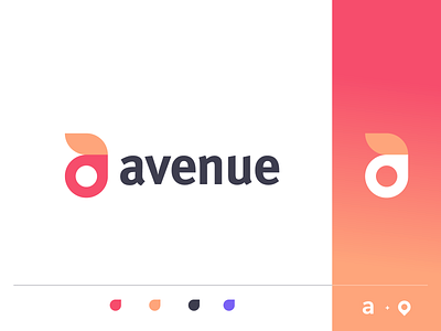 avenue a letter a letter logo a logo a logo design abstract logo branding letterforms lettermark logo logomarks map map logo real estate