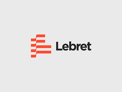 Lebret Brand Identity abstract logo behance behance project brand identity branding chart communication letter l logo logodesign minimalist logo monogram