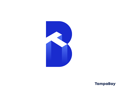TampaBay 3d logo abstract logo b logo branding bt logo identity letterforms logo design logomarks monogram t logo tb logo technology typogaphy