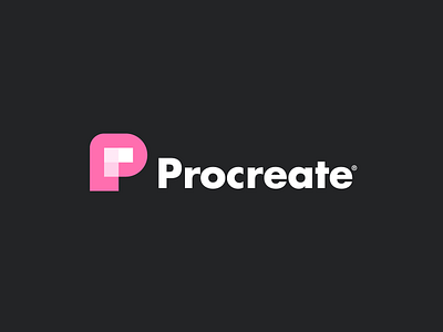 Procreate branding letter p logo logo design logo designer logomarks logos luxury minimalist logo negative space p logo procreate professional