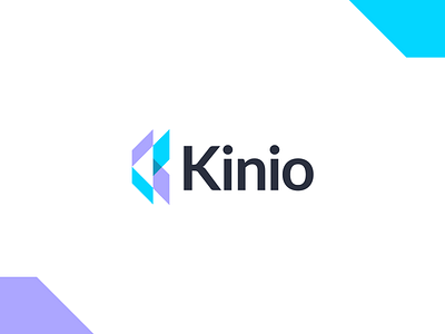 kinio abstract logo branding checkbox k letter k letter logo k logo letterforms logo design luxury minimal minimalistic monogram negative space tech logo technology transparency