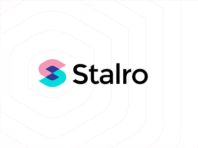 Stalro abstract logo branding clever logo high tech logo logo designer logo designs luxury brand minimal monogram overlay s logo s logo mark startup tech logo technology transparency