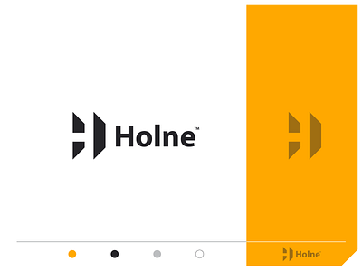 Holne - Logo concept brand branding h letter h logo identity letterforms lettermark logomarks logos monogram negative space