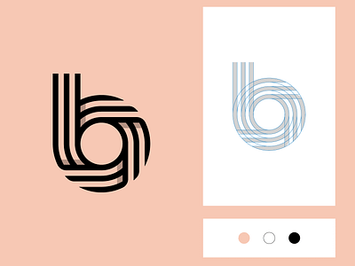 b Logo Design Tutorial b b letter b logo b monogram brand branding grid logo lettermark logo logo tutorial logos mark monogram