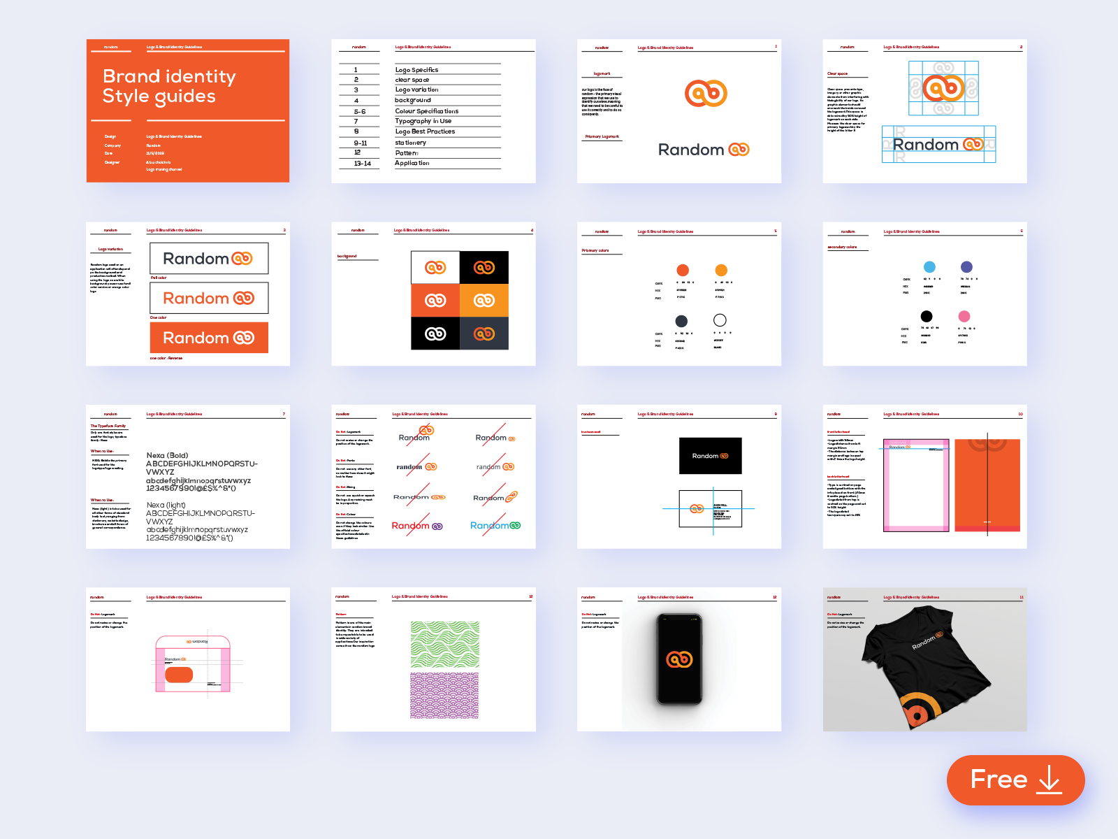 Free Brand Identity Guidelines Template By Alaa Choichnia On Dribbble