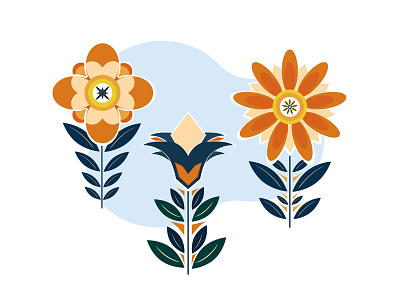 Spring Flowers flower flowers illustration textile vector