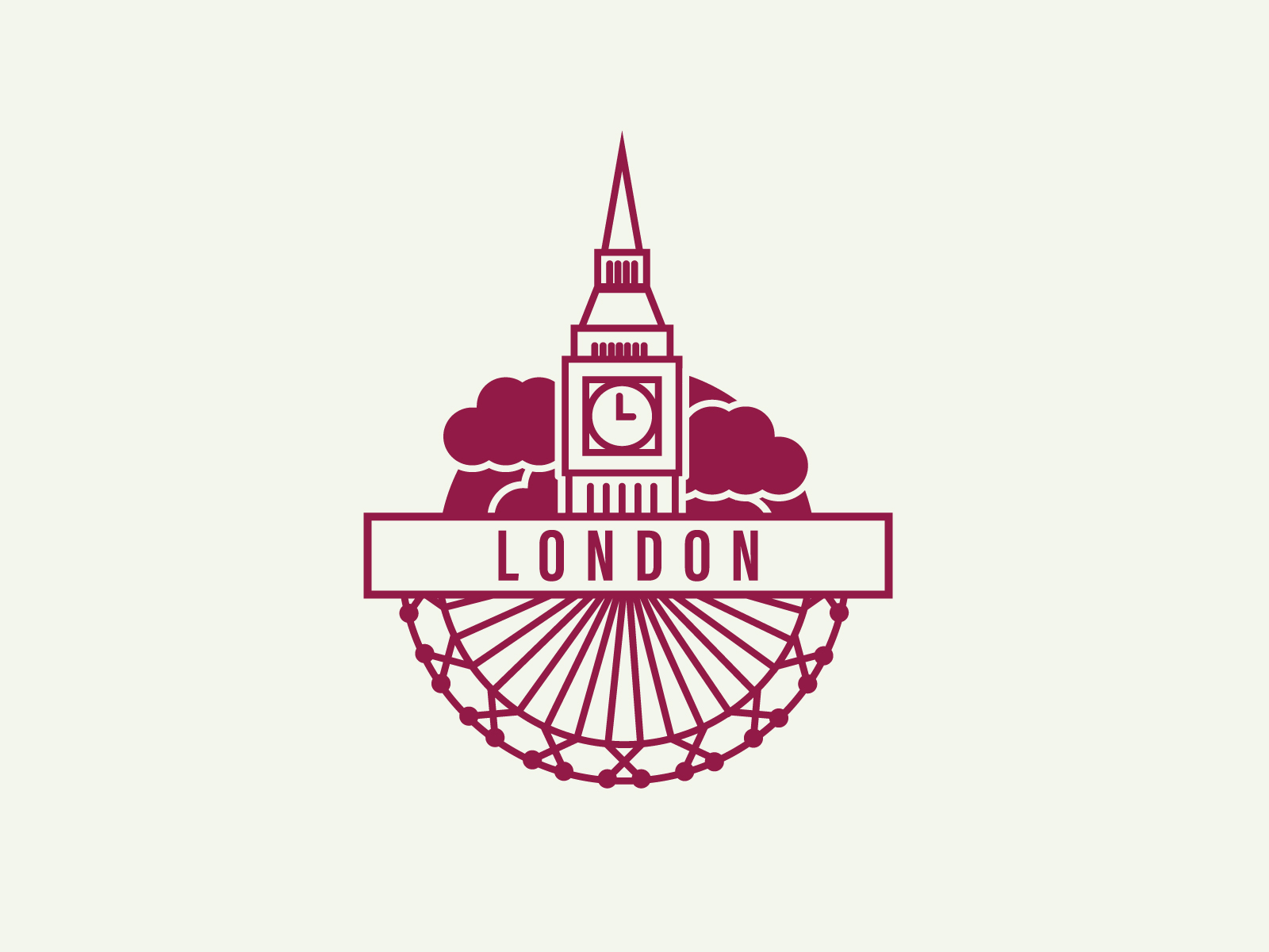 London Passport Stamp By Paige Aalbers On Dribbble   London Stamp 4x 