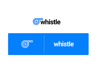 whistle blue branding circles logo logo design marketing whistle white