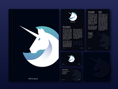 Unicorn logo visual identity