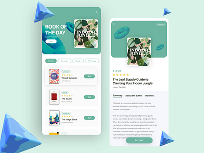 Books Store - Mobile App Design Concept 3d aftereffects app book books digital ebook motion reading ui