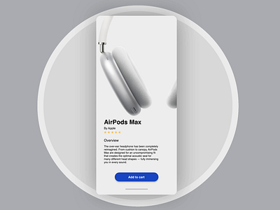 AirPods Max - Concept adobexd aftereffects airpods airpodsmax apple big sur design headphone headset madewithxd motion motion design music ui uiux
