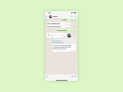 Scheduled messages on WhatsApp - Concept app casestudy iphonex productdesigner schedule uiux whats whatsapp