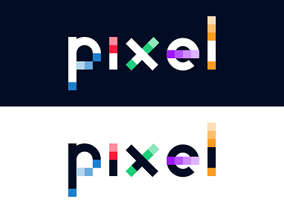 Black and white pixel logo