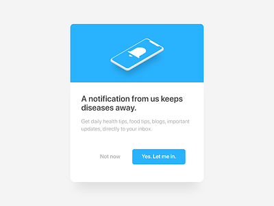 Daily UI 016 - Popup/Overlay app design blue dailyui ios notification popup webapp