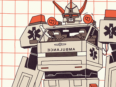 Ambulance aid ambulance corona covid doctor help hospital illustration life machine robot virus