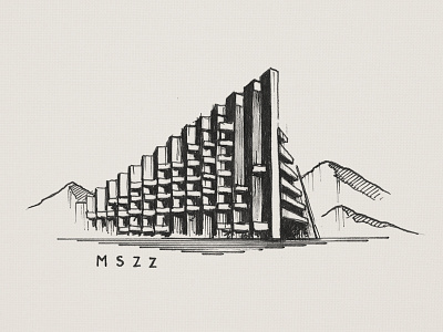 Równica building concrete hills hotel mountain mszz peak pyramide ustroń