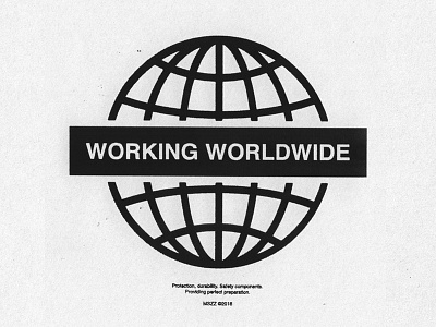 Working Worldwide box earth equator global globe logo mszz parallels planet space world