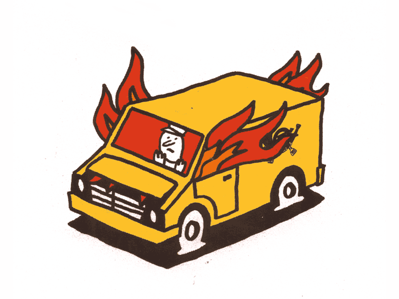 Fireplace anarchy car delivery fire fireplace flames gif motion mszz rebel van vandalism