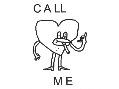 Call Me call cigarette happy heart love mszz number phone smile valentines