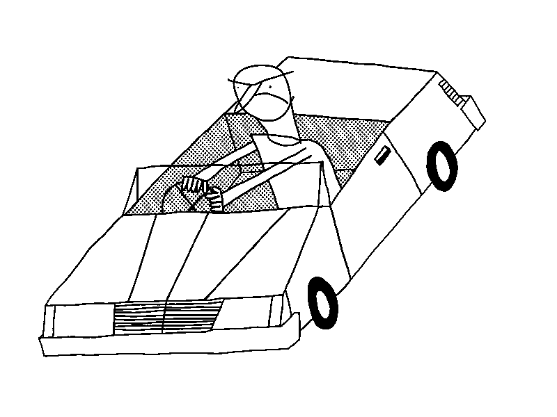 Tokyo Drift angry brake car draw drift fast illustration ink man race smoke