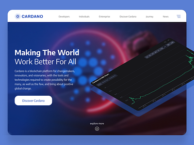 Cardano - hero redesign