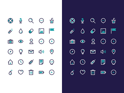 BIGÜ - Icon Set bicolor flat free freebie icon illustrator set ui vector