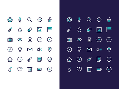 BIGÜ - Icon Set bicolor flat free freebie icon illustrator set ui vector