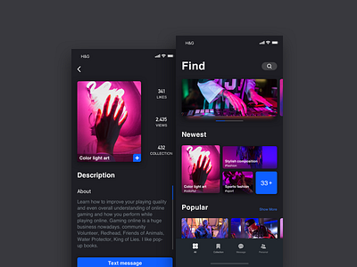 photo management app black colorful ios11 photo management picture ui ux