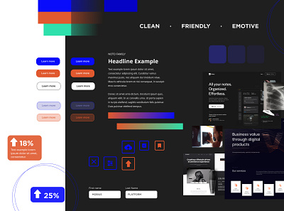 Concept Moodboard./ branding color palette concept design design moodboard typography ui ux visual design