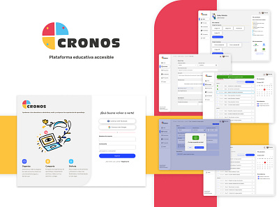 Cronos / Learning platform accessibility design ui ux visual design