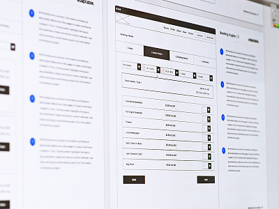 Hotel Website UX experience hotel sitemap user ux wireframe