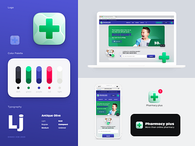 Online pharmacy branding branding client work company logo user experience user interface visual identity
