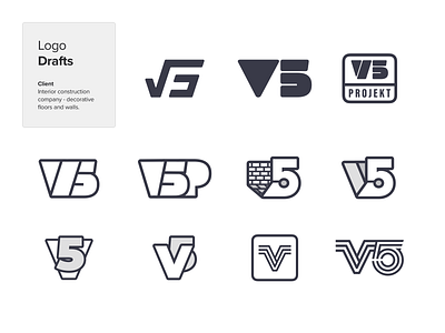 V5 Projekt Logo Drafts