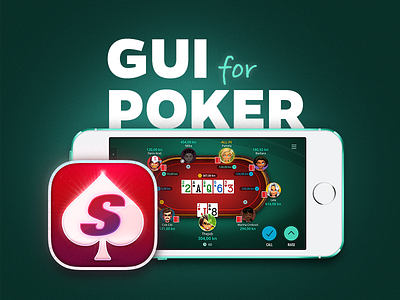 GUI for Poker amblem app app icon avatars cards chips desktop icon lobby logo mobile poker sit go tournaments ui ux