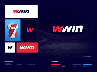 WWin logo design − W letter logo concept