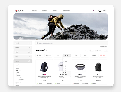 sport ecommerce design ecommerce minimal sport ui web